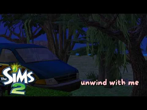 Thumbnail for 🌲🚘Sims 2 Rainy Forest Ambience 🌧️ Thunderstorm in the Forest, Car POV | Unwind With Me