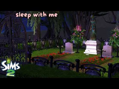 Thumbnail for 🪦 ⚰️ Sims 2 Graveyard Ambience | Owls, Night Sounds & Eerie ASMR for Sleep 🌙 | 5 Hours