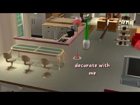 Thumbnail for the sims 2 asmr speedbuild! 🎀 decorating a cozy modern home (no commentary)