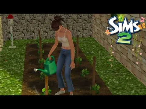 Thumbnail for 🌱 4K Cottagecore Life: Gardening, Fishing & Spring Rain ☔ | Sims 2 No Commentary Cozy Gameplay