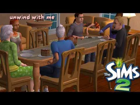 Thumbnail for 😴 POV: You’re a Kid Asleep at a Family Dinner 💤 Sims 2 Ambience (Cutlery ASMR & Chatting)