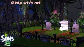 🪦 ⚰️ Sims 2 Graveyard Ambience | Owls, Night Sounds & Eerie ASMR for Sleep 🌙 | 5 Hours