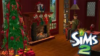 ❄️ 🎅🏻 Sims 2 Peaceful Holiday Gameplay | No Commentary Chill Christmas Vibes | Let's Build a House