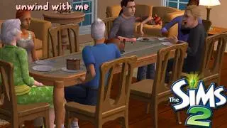 😴 POV: You’re a Kid Asleep at a Family Dinner 💤 Sims 2 Ambience (Cutlery ASMR & Chatting)