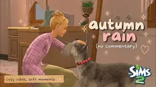 🍂 🍂 Welcoming Autumn Rain in a Little Cottage 𓂃 ࣪˖ ִֶָ☔︎♡ | The Sims 2 Sleep Longplay