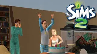 🌻 Soft & Slow Sims 2 Family Play | Rain & Thunder Sounds | 1 Hour of No Commentary Gameplay Pt. 3